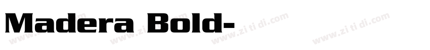 Madera Bold字体转换